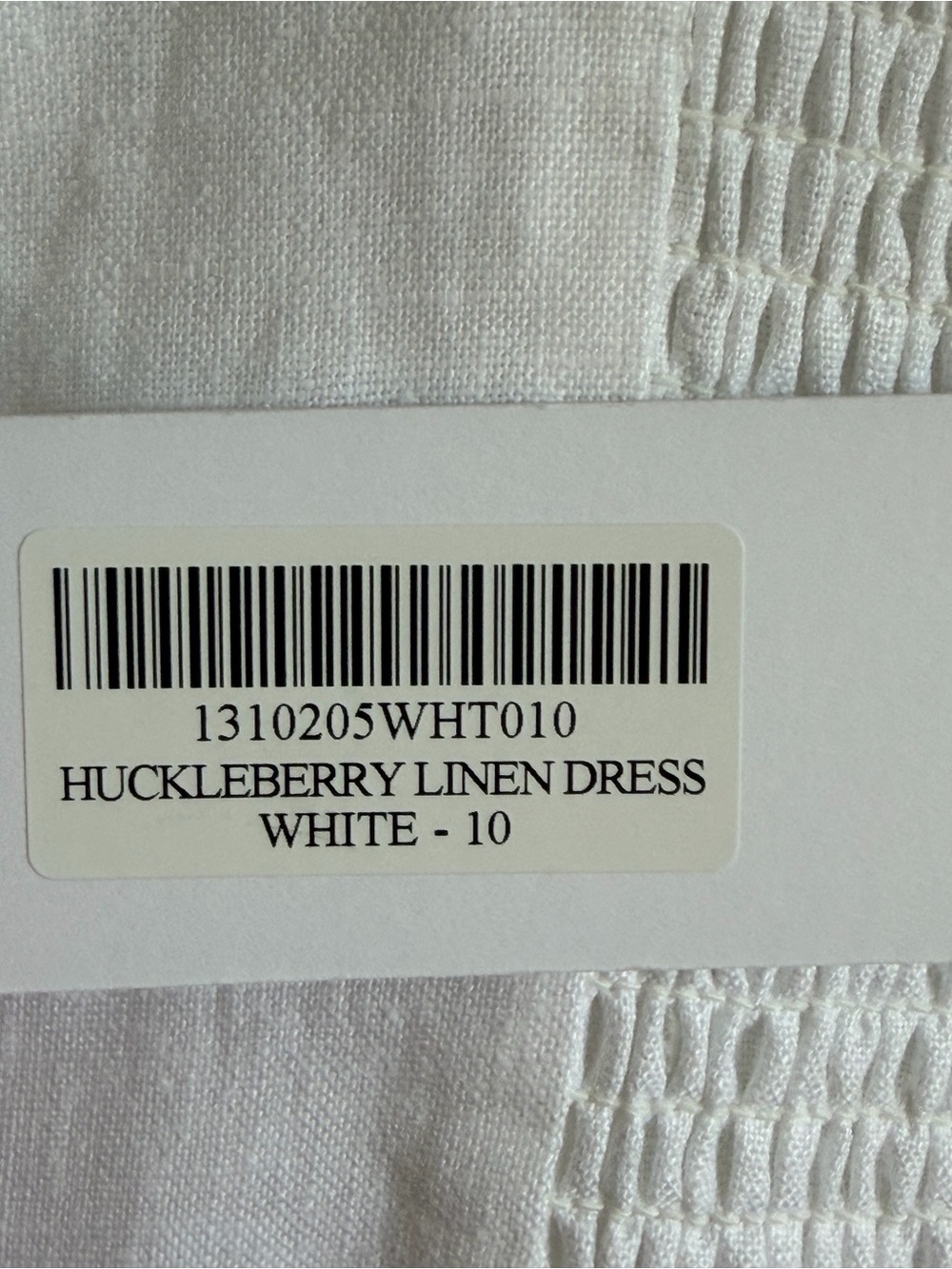Reformation Huckleberry Button Front 100% Linen Mini Dress in White, Size 10 NWT - Picture 6 of 11